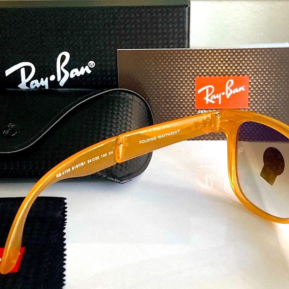 Ray-Ban Tan Sunglasses Rubber Beige - Picture 6 of 8